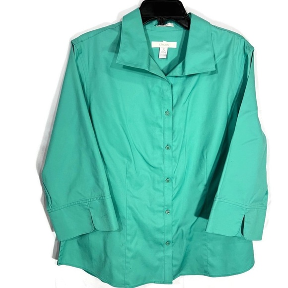 Chico’s blouse button’s down, size 3 - Picture 1 of 7